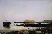 Fitz Hugh Lane Brace's Rock, Eastern Point, Gloucester, Massachusetts. Sweden oil painting artist